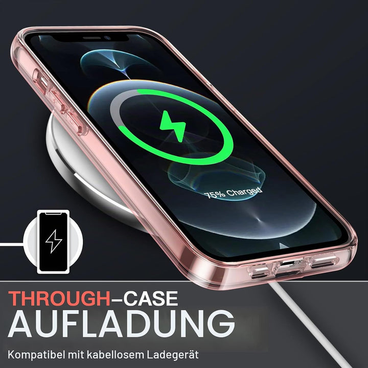 JETech 5 in 1 Hülle für iPhone 12 Pro 6,1 Zoll, mit 2 Stück Schutzfolie und 2 Stück Kameraschutz, Fu