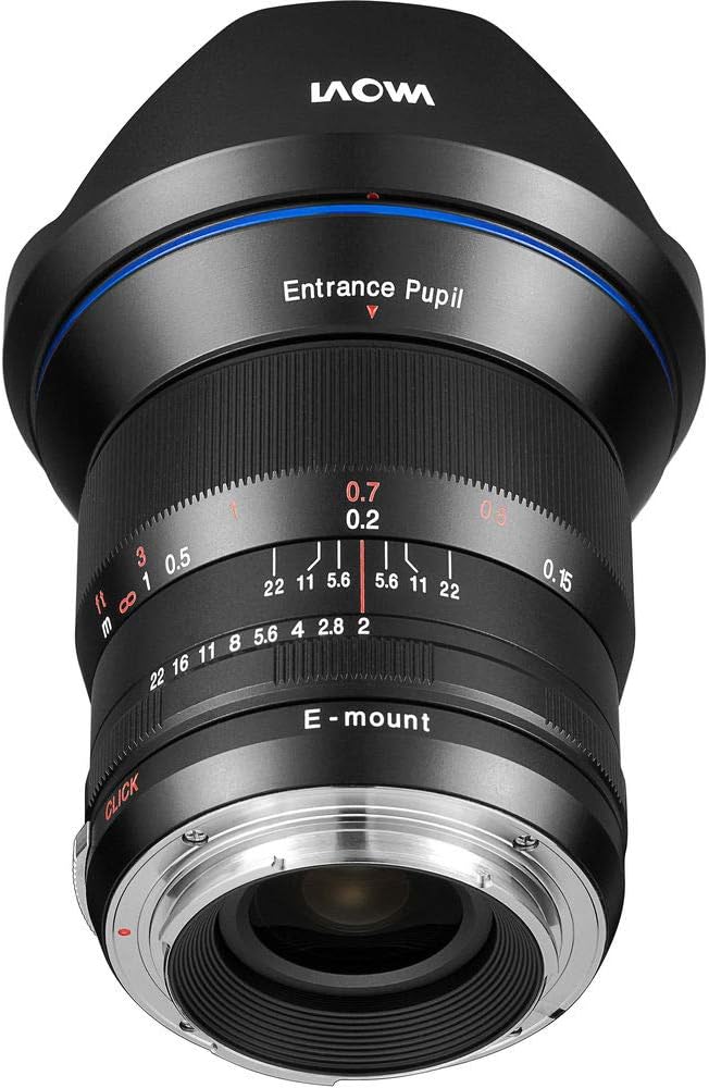 Laowa Kompatibel mit Sony FE Weitwinkelobjektiv VE1520SFE 15 mm F2 Zero Verzerrung, Schwarz