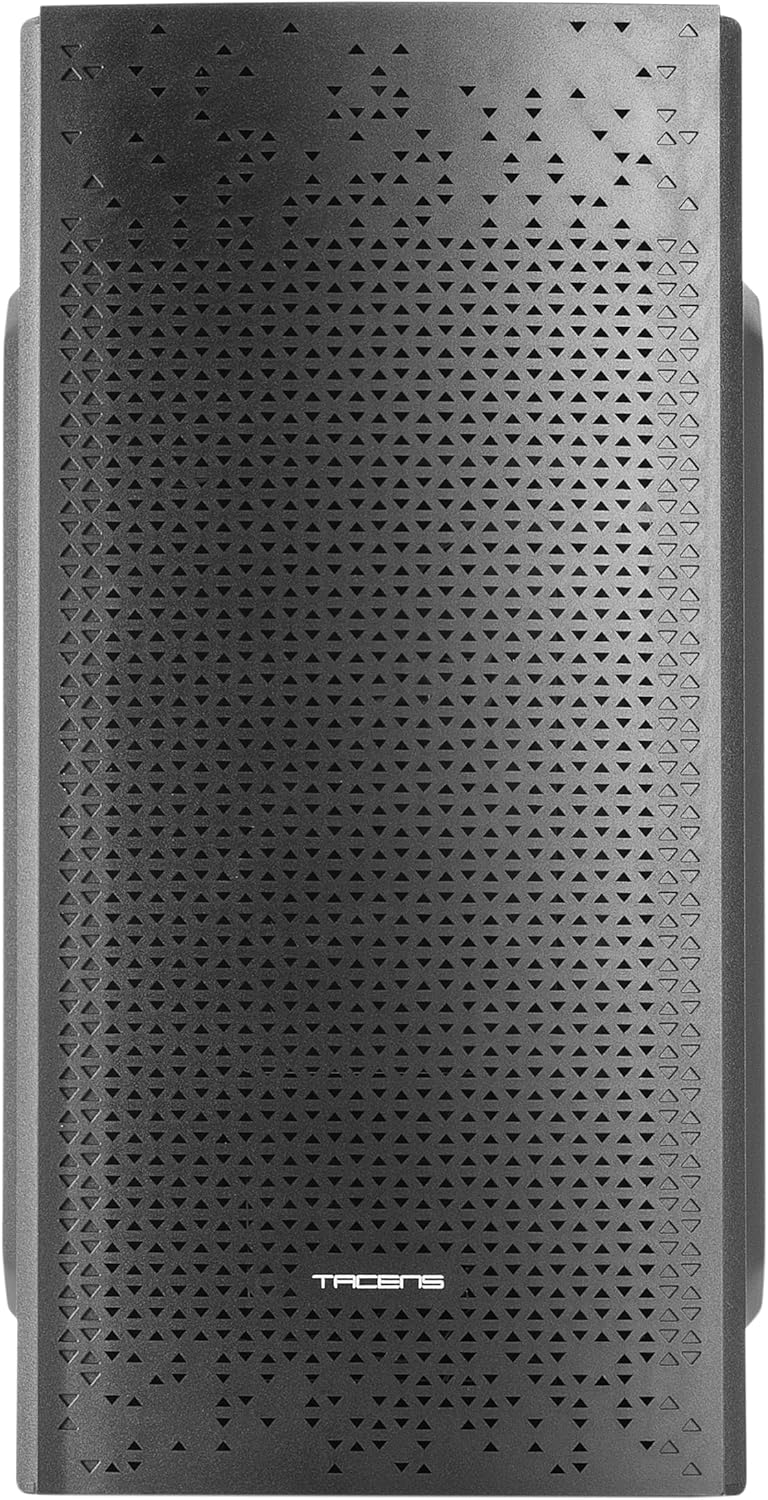 Tacens Anima AC6500, Kompaktes Micro ATX PC Gehäuse, Front-Mesh Kühlung, 500W Netzteil, USB 3.0, Sch