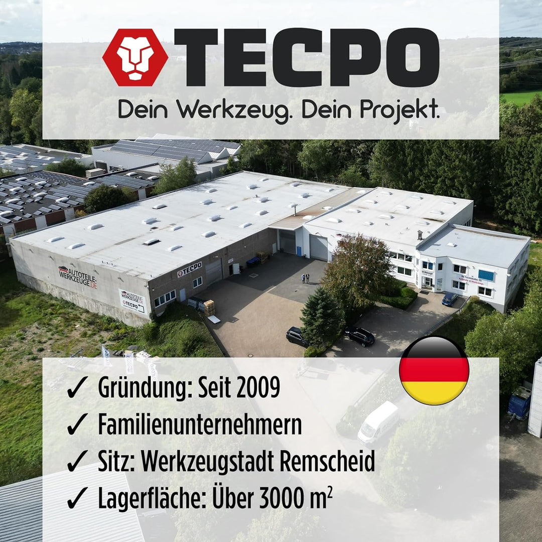 TECPO 300383 Zoll Werkzeug Satz Harley Steckschlüssel Nüsse Grössen Nuss Set Ratschenkasten