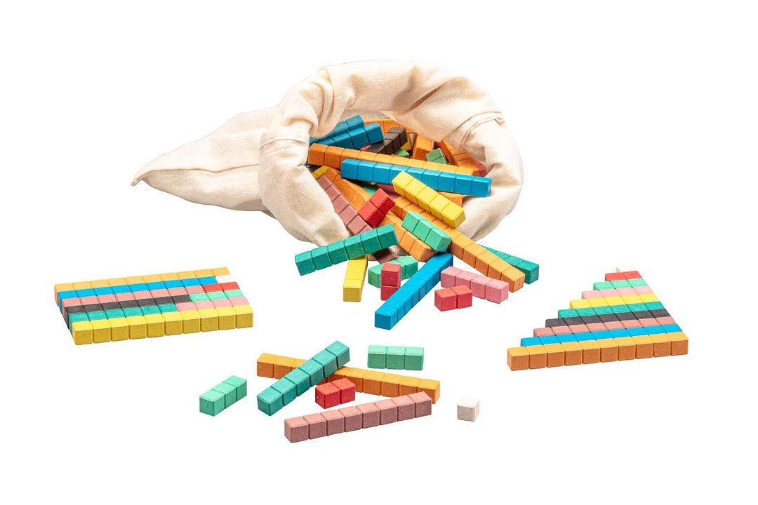 WISSNER® aktiv Lernen - 126 Farbige Rechenstäbe Cuisenaire - RE-Wood &amp; aktiv Lernen - 71 Bruchrechen