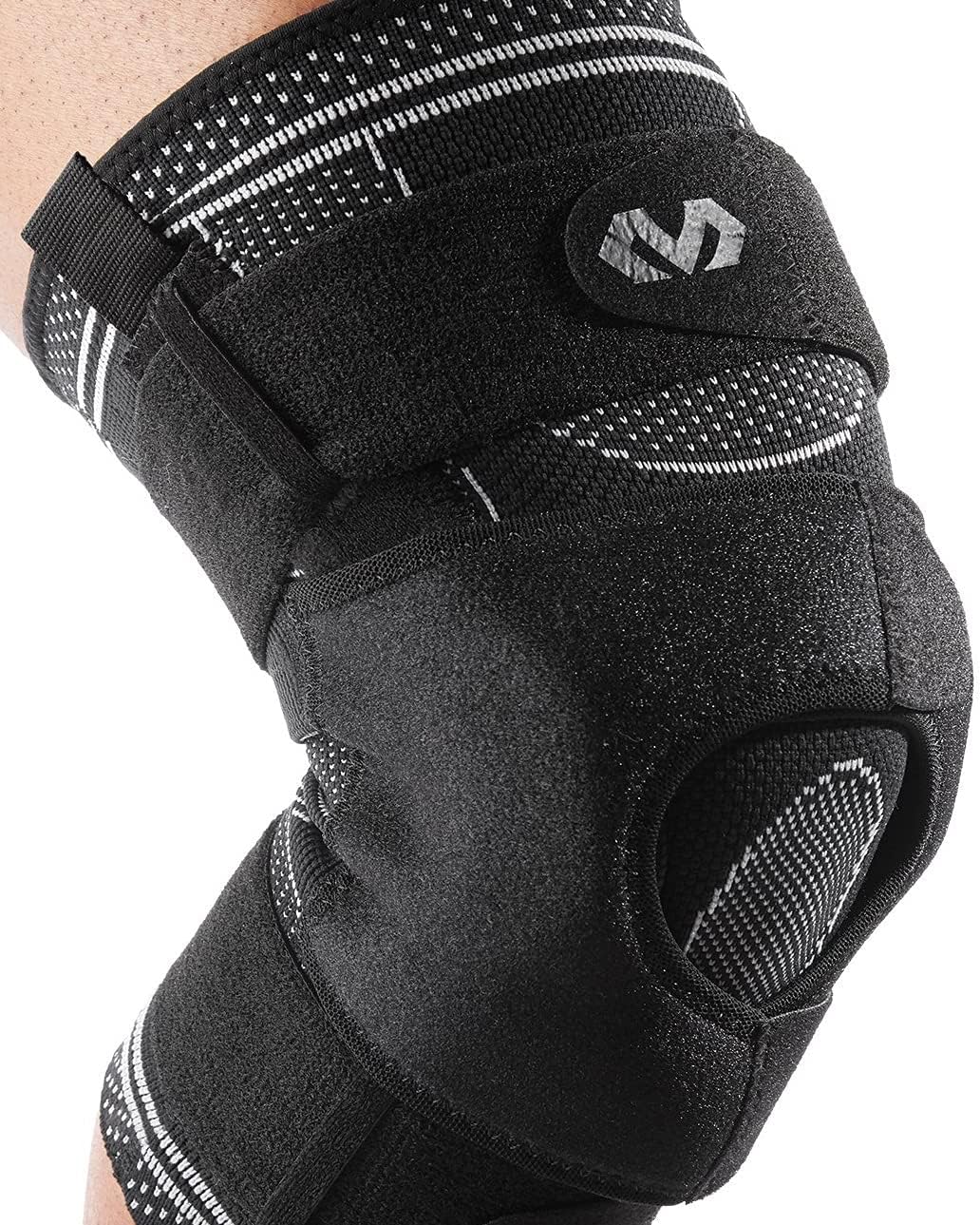 McDavid Herren Elite Engineered Elastische Kniebandage L Schwarz, L Schwarz