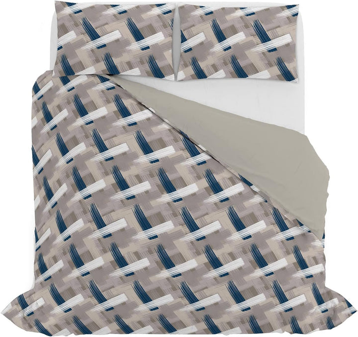 Fantasy Italian Bed Linen Bettbezug, Doppelte, Mikrofaser, Pinselstrichen Pennellate Doppelte, Penne