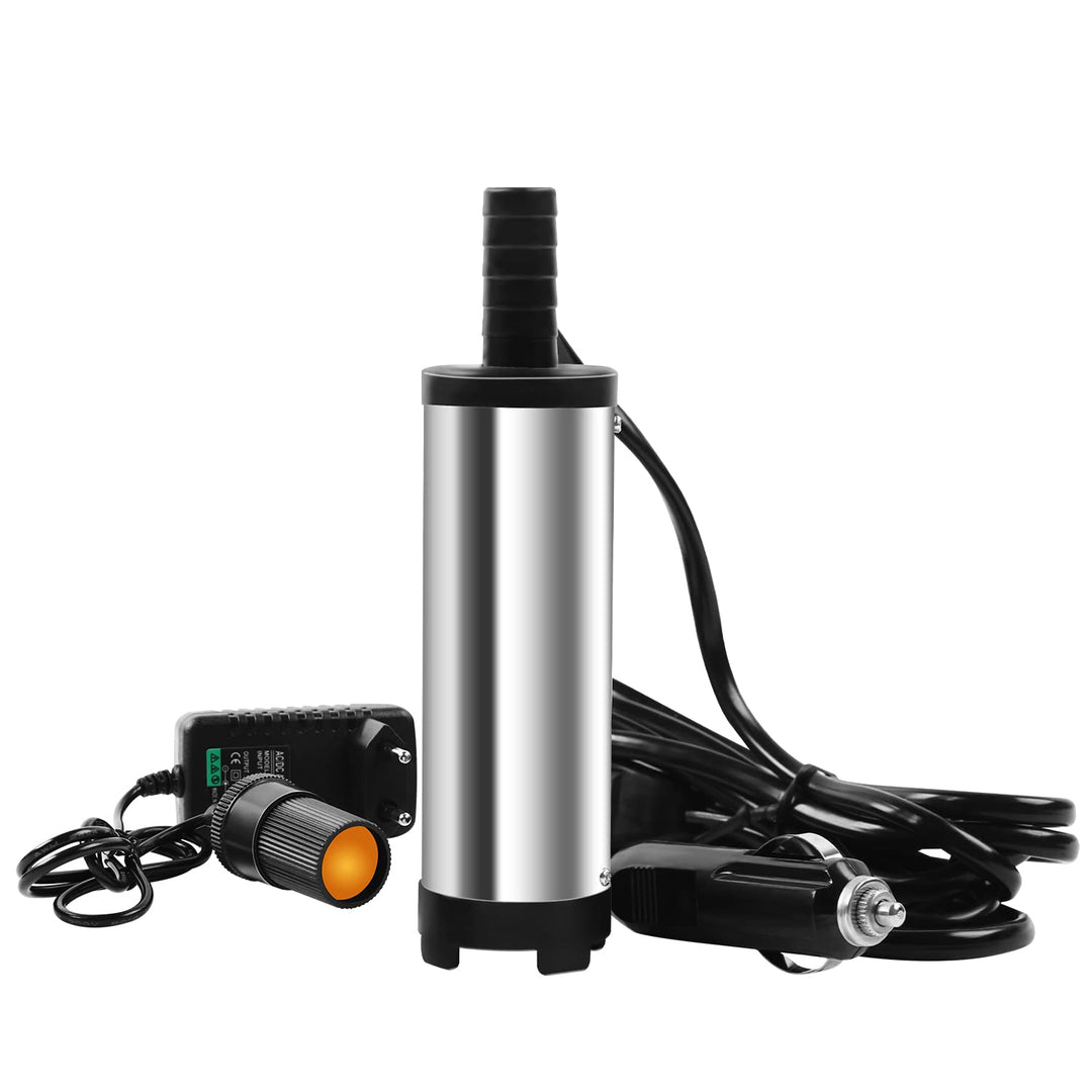MaxAwe Tauchpumpe DC 12V 38mm, Ölpumpe Dieselpumpe bei 8500 Upm, Mini Pumpe Wasser Pumpe mit Filter
