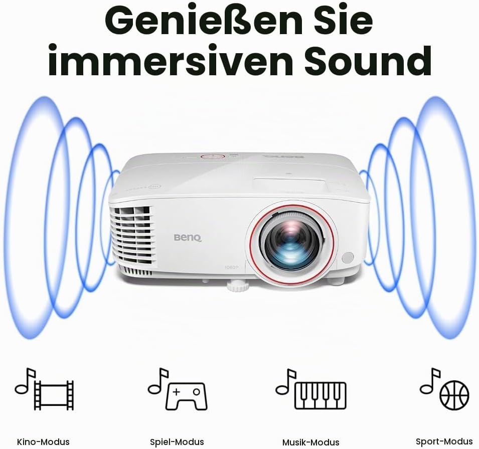 BenQ TH671ST 1080p Kurzwurf-Gaming-Projektor | Gaming-Modus für intensive Low Input Lag Action | 300