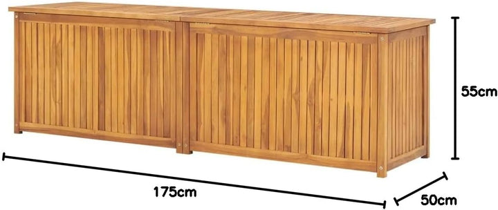 vidaXL Gartenbox Aufbewahrungsbox Auflagenbox Kissenbox Box Kiste Truhe Gartentruhe Holztruhe Garten
