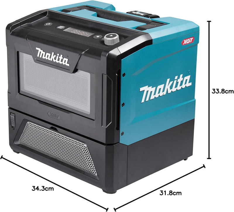 Makita MW001GZ Akku-Mikrowelle 40V max. 350/500 W, 8 l (ohne Akku, ohne Ladegerät)