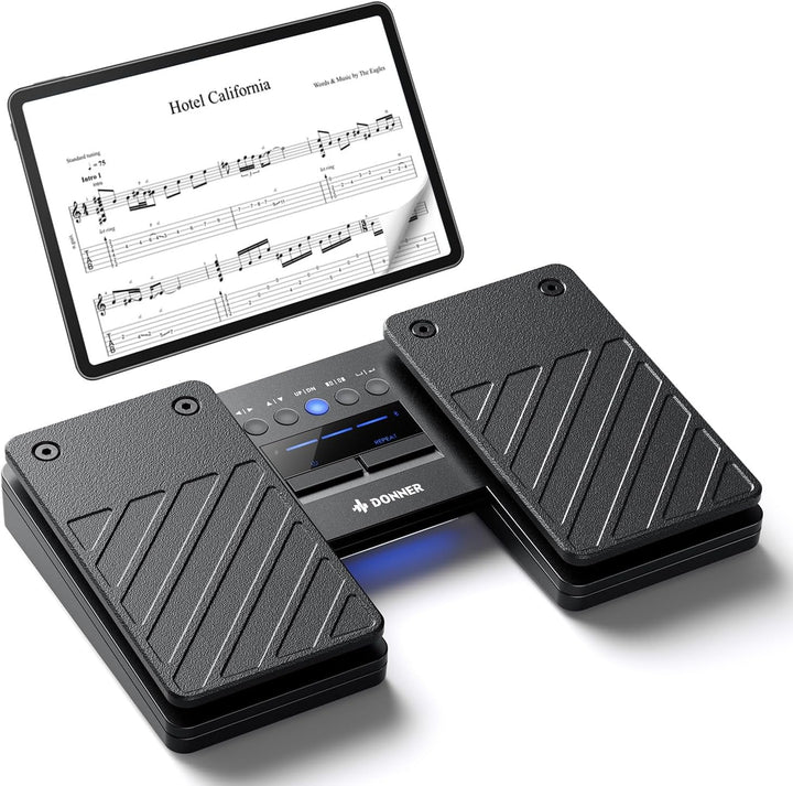 Donner Wireless Bluetooth Page Turner Pedal Bluetooth-Seitenumblätterer-Pedal für iPad-Tablets und S