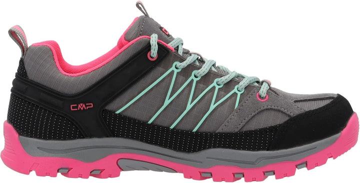 CMP Unisex Kinder Kids Rigel Low Trekking Shoes WpTrekking-Schuhe 28 EU Zementgrau Fluo Pink Cemento