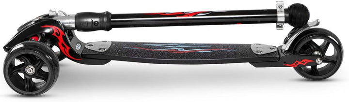 MicroClean KB0022 Micro Monster Kickboard mit austauschbarem T-Griff , Schwarz Schwarz Monster, Schw