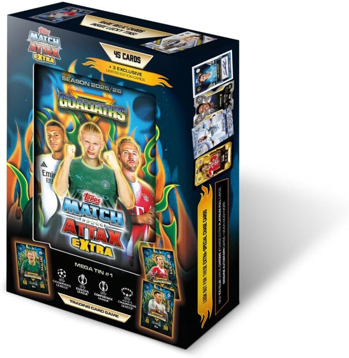 Topps UCC Match Attax Extra 2026 - Mega Dose - Goliaths - enthält 48 Karten einschliesslich 3 Goliat