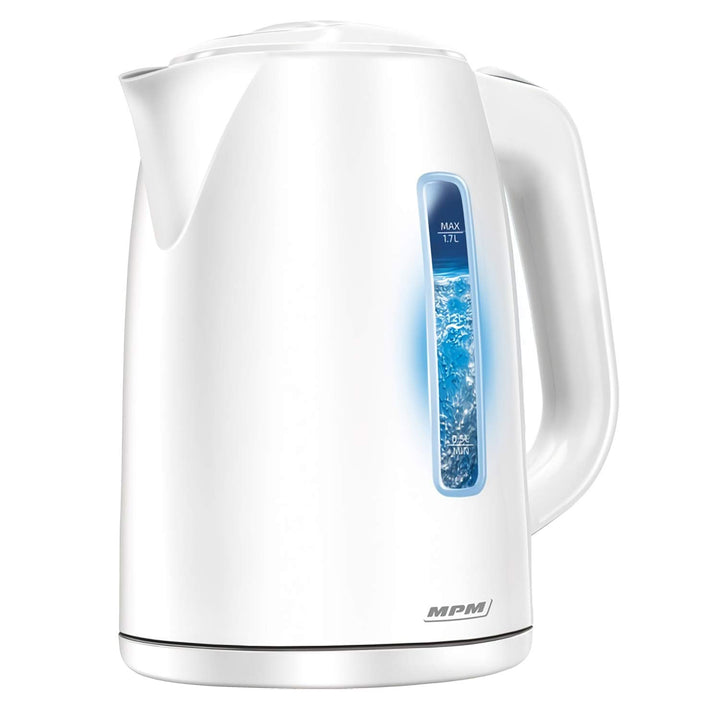 MPM MCZ-66 Elektrischer Wasserkocher Beleuchteter Innenraum, Fassungsvermögen 1,7 l, kabellos, BPA f