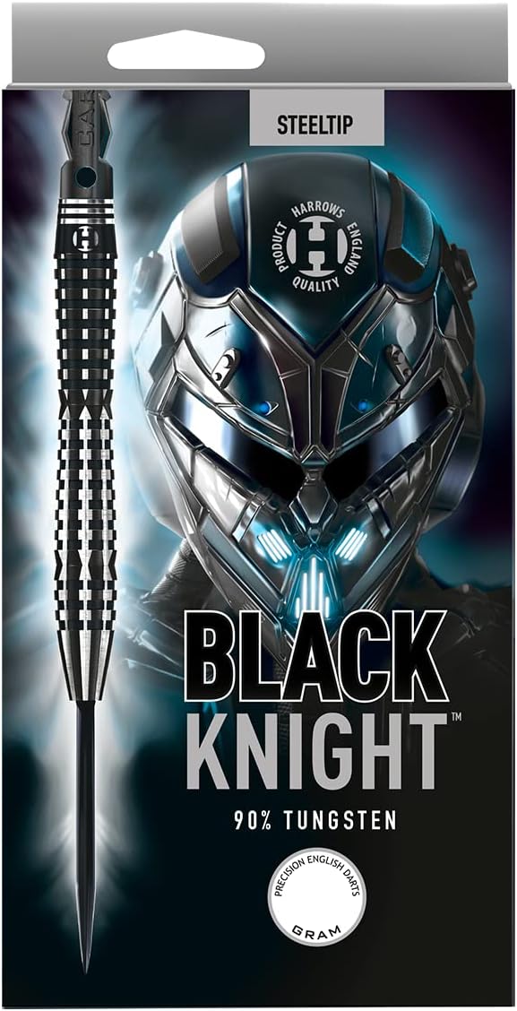 Harrows Steel Darts Black Knight 90% Tungsten Steeltip Dart Steeldart Hochwertiger Tungsten Dart Dar