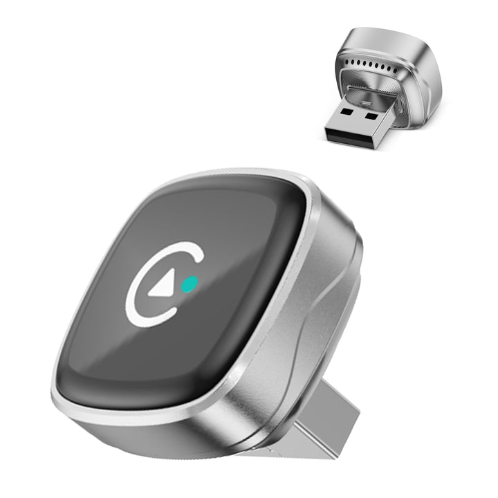 Mini Wireless CarPlay & Android Auto Adapter 2026, WLAN 6 Kabellos Car Play Adapter, Stabil & Flüssi