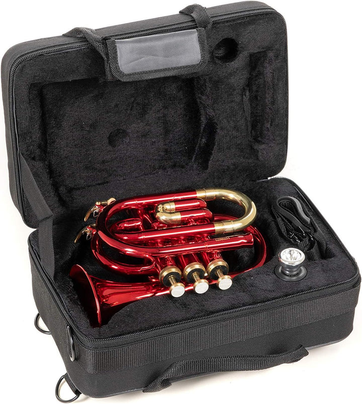Roy Benson Bb Taschen -Trompete MOD.PT-101R rot lackiert, inkl. Etui, PT-101R