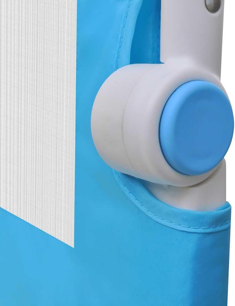 vidaXL 2x Bettschutzgitter Blau 102cm Bettgitter Kinderbettgitter Kinderbett 102 x 42 cm Blau, 102 x