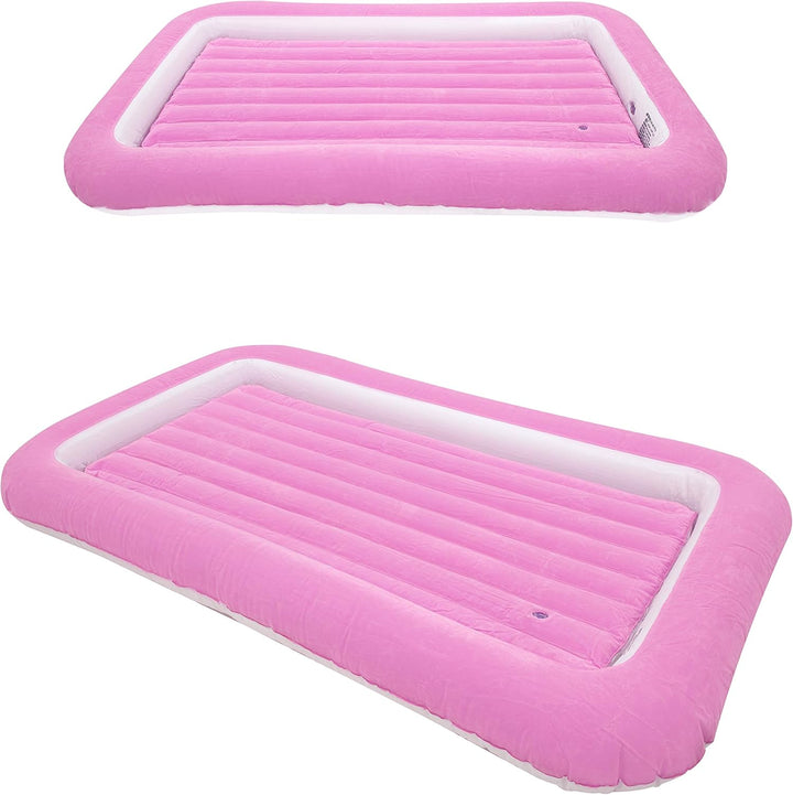 Avenli 85490 Luftmatratze für Kinder, Einzelbett, beflockt, Rosa, 152 cm x 89 cm x 17,5 cm