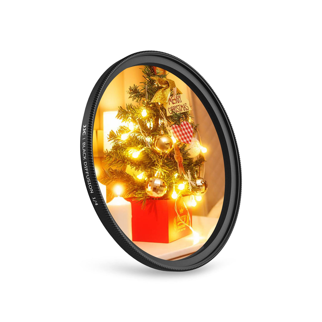 JJC 67mm Black Mist 1/4 Filter Schwarze Diffusionsfilter Effektfilter, Filter mit Weichem Verträumte