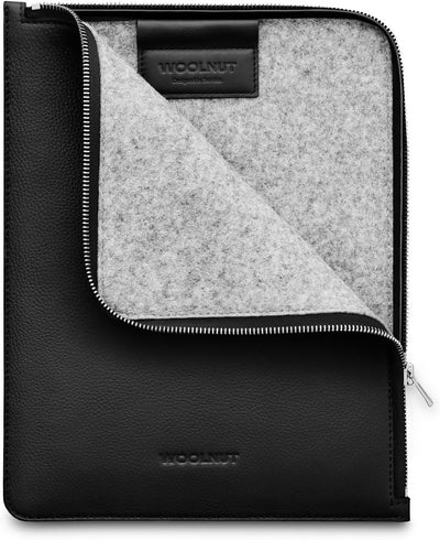 Woolnut Leder Folio Case Hülle Tasche für iPad Pro 11 Zoll und 10,9 Zoll iPad Air - Schwarz iPad Pro