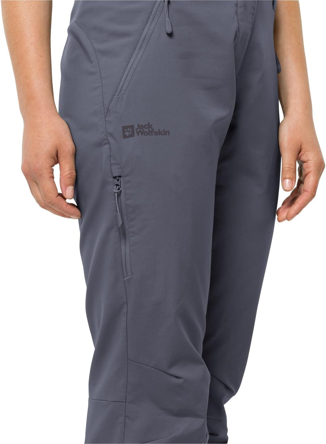 Jack Wolfskin Damen Wanderhose Active Track Pants W 36 Dolphin, 36 Dolphin
