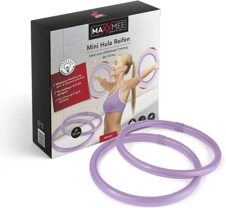 MAXXMEE Mini Hula Hoop Reifen für die Arme | Ideal zum effektiven Training der Arme, für Anfänger un