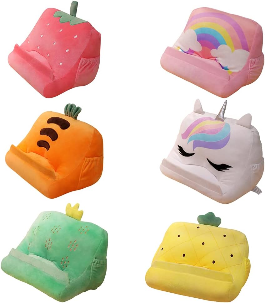 Roexboz Tablet Halter Kissen, Lesekissen, Leseständer, Obstkissenhalter, Plüschhalter für Bett Sofa