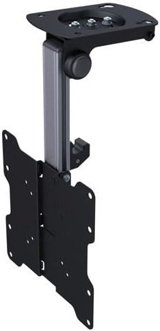 HALTERUNGSPROFI Premium TV Deckenhalterung, bis zu 105° neigbar für Dachschrägen, Höhe verstellbar,
