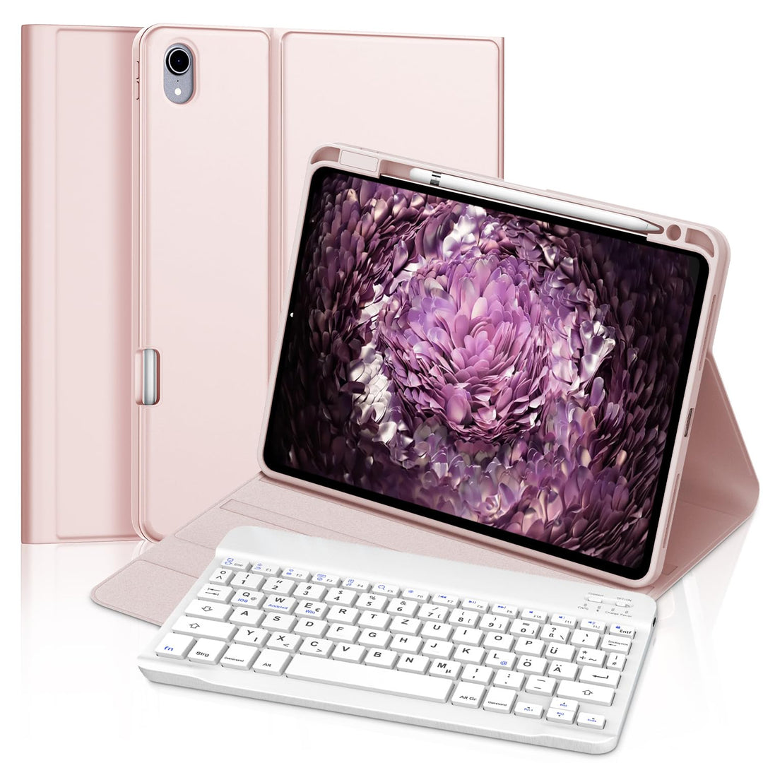 Tastatur für iPad Air 11 M3 2025/M2 2024, Italienische Tastatur, abnehmbare Bluetooth-Schutzhülle mi