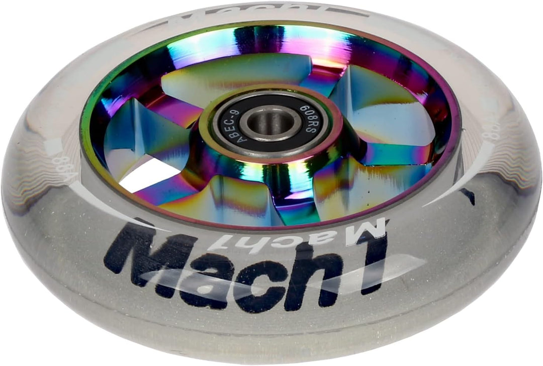 2 Stück 100x24mm Mach1 Stuntscooter Alu aluminium Rollen-Set inklusive Kugellager + Spacer - Cityrol