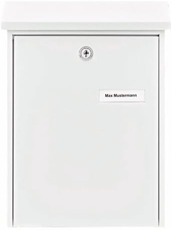 Burg-Wächter, Briefkasten mit aufklappbarem Regendach, DIN B5 Einwurf-Format, Verzinkter Stahl, Dail