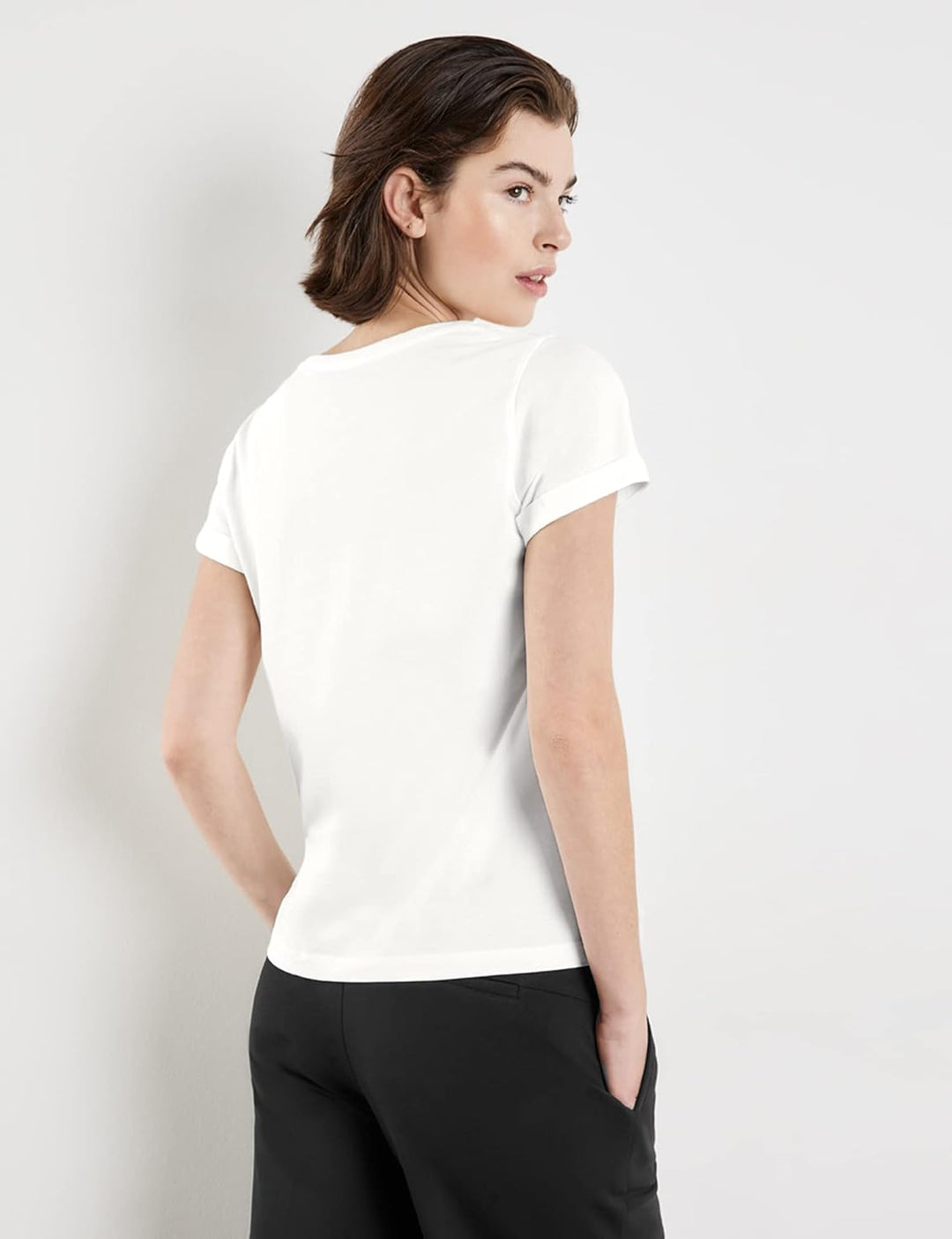 Taifun Damen T-Shirt, 36 Offwhite