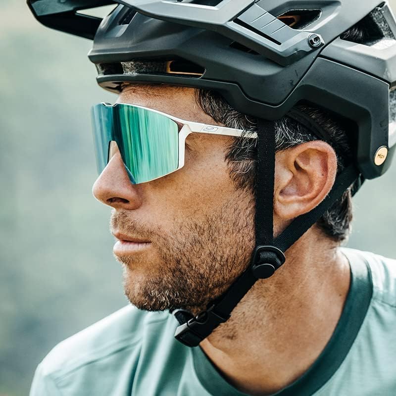 Julbo Unisex Edge Sunglasses Einheitsgrösse Schwarz Durchscheinend / Orange, Einheitsgrösse Schwarz