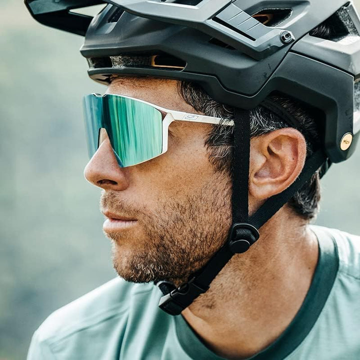 Julbo Unisex Edge Sunglasses Einheitsgrösse Schwarz Durchscheinend / Orange, Einheitsgrösse Schwarz
