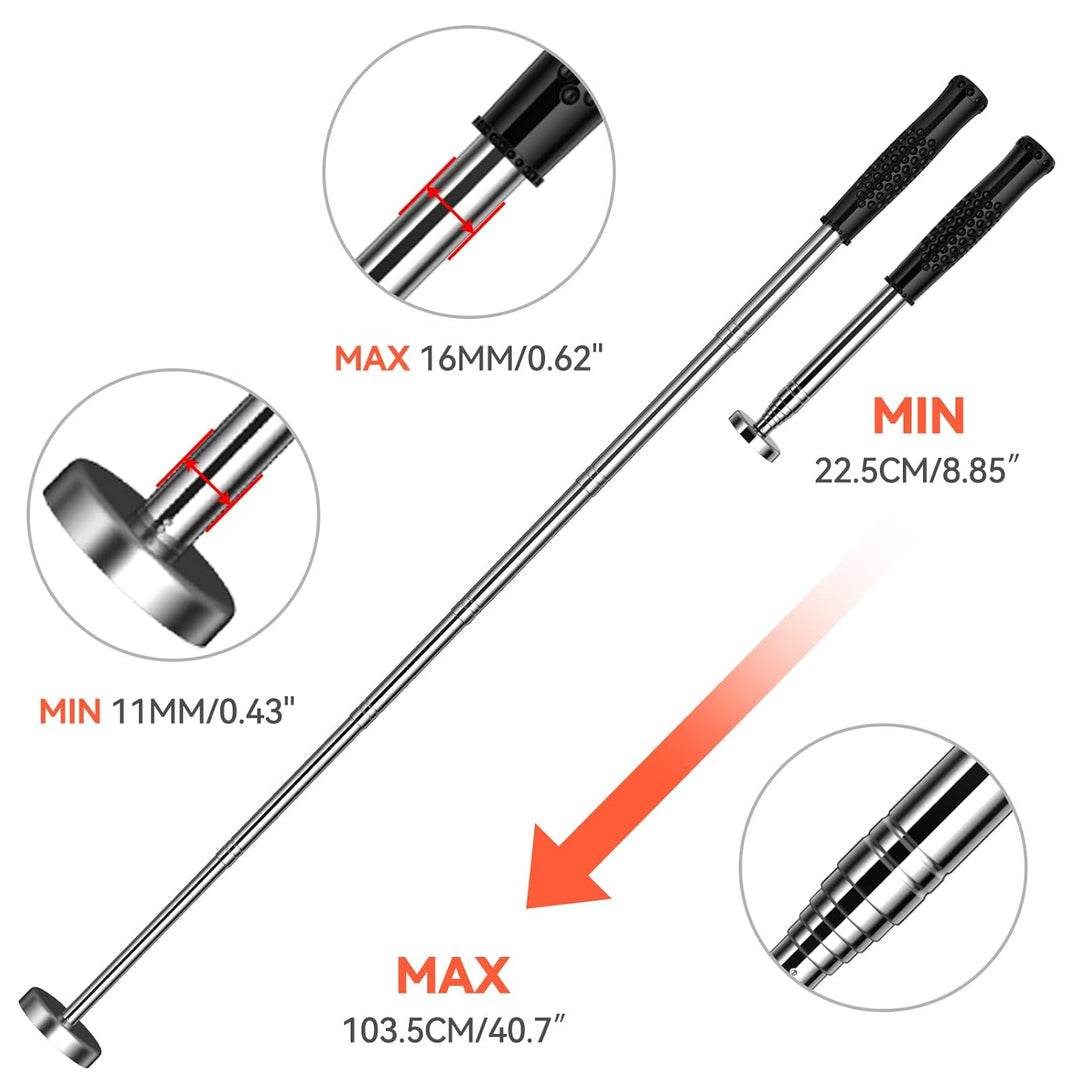 Magnet Pick Up Tool, Preciva Magnet Teleskopstab bis zu 15,8kg(35lb) Tragkraft, Magnetstab Telescopi