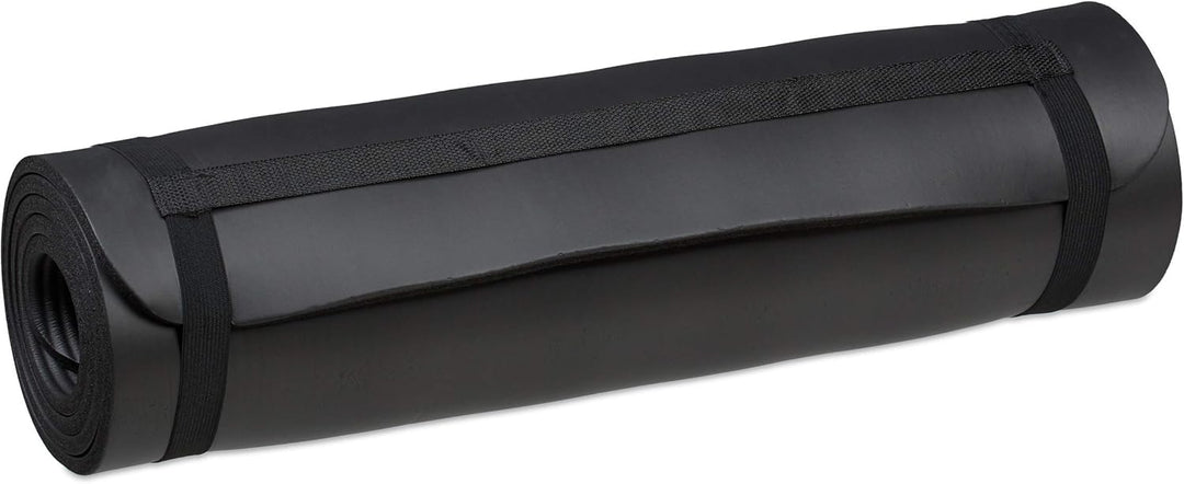 2 x Yogamatte, 1 cm dick, für Pilates, Fitness, gelenkschonend, mit Tragegurt, Gymnastikmatte 60 x 1