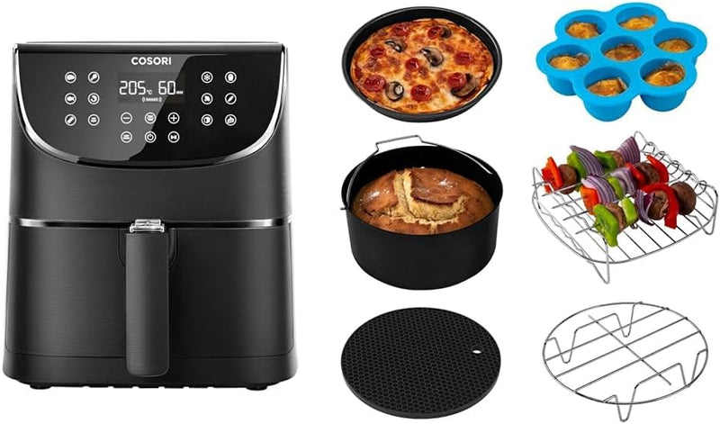 COSORI Heissluftfritteuse 5,5L XXL Friteuse Heissluft Fritteusen ohne Öl, Airfryer mit Digitalem LED