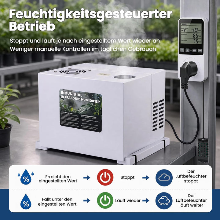 NEWTRY Industrie-Luftbefeuchter, 10 kg/h, automatische Befüllung