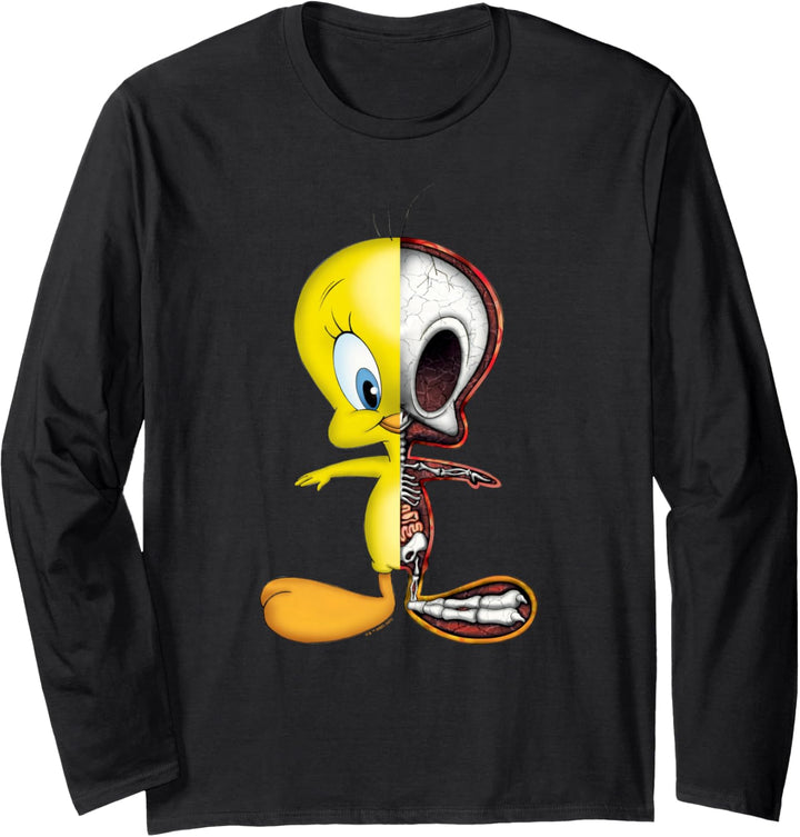 Looney Tunes Tweety Half Skeleton Langarmshirt