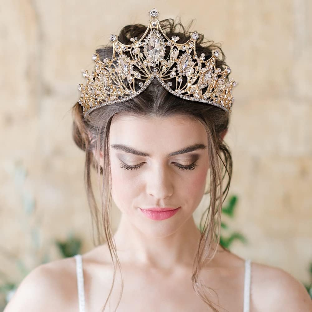 Tiara Kristallkrone für Bridal, Prinzessin Diadem Hochzeit Tiara Crown für Hochzeit Abschlussbälle P