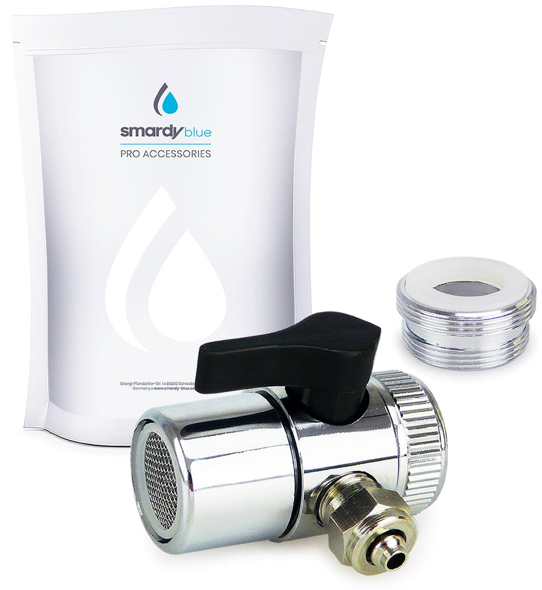 smardy Universal Wasseranschluss Set für Wasserhahn Armatur Wasserfilter Osmoseanlage Schnellverbind