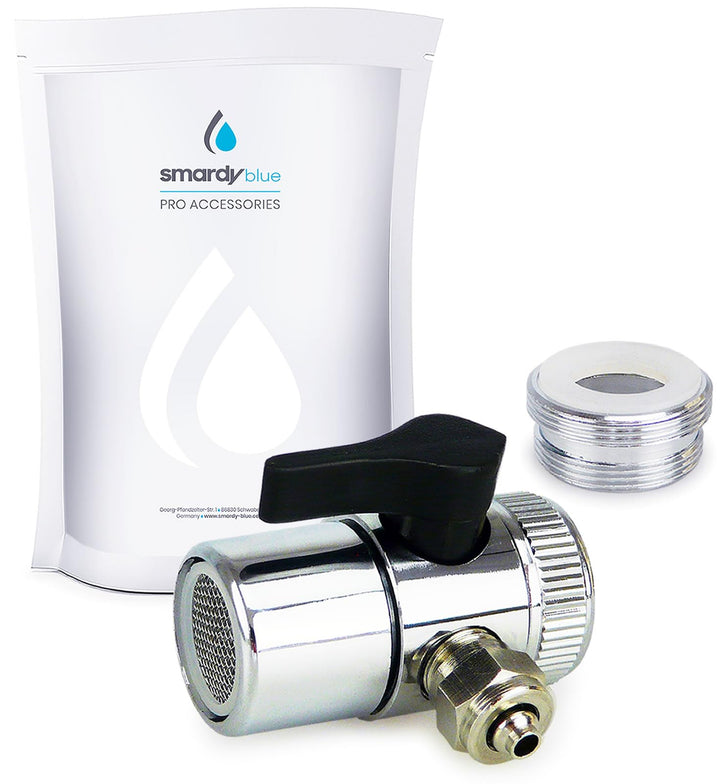 smardy Universal Wasseranschluss Set für Wasserhahn Armatur Wasserfilter Osmoseanlage Schnellverbind