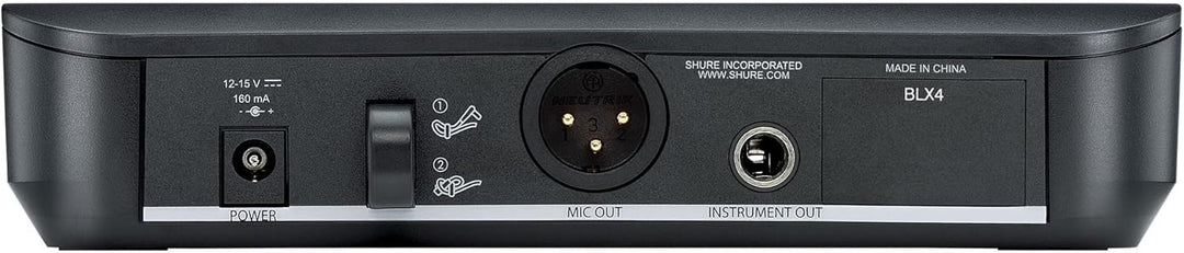 Shure BLX24/SM58 UHF Wireless Mikrofonsystem - Perfekt für Kirche, Karaoke - 14-Stunden Akkulaufzeit