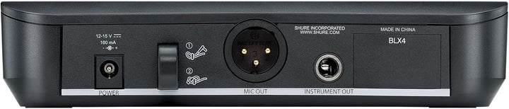 Shure BLX24/SM58 UHF Wireless Mikrofonsystem - Perfekt für Kirche, Karaoke - 14-Stunden Akkulaufzeit