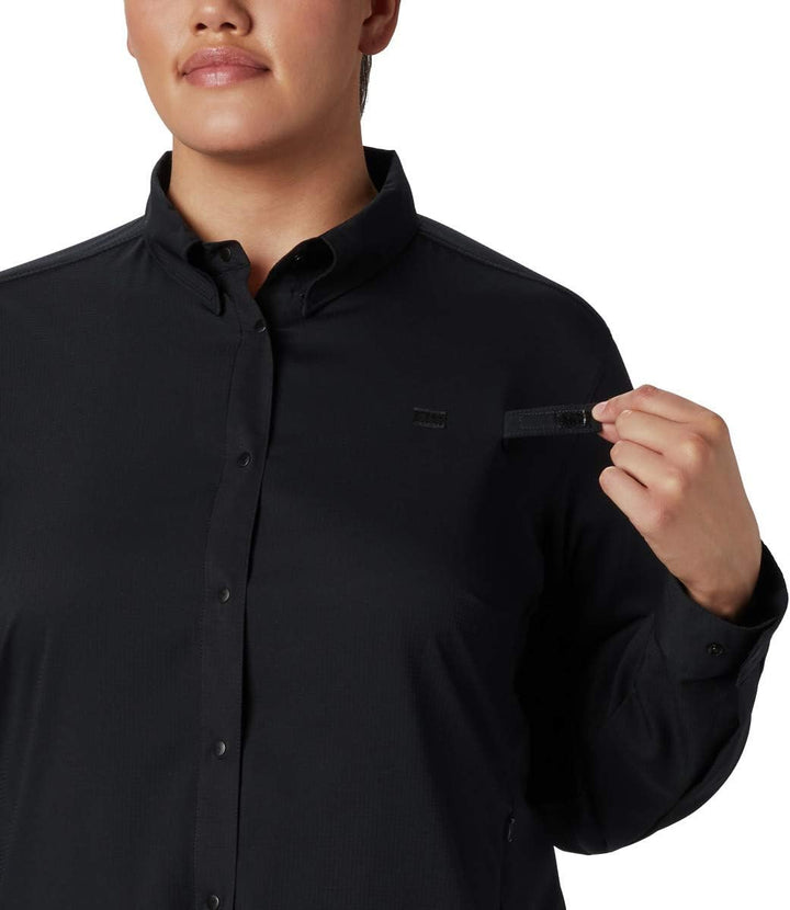 Columbia Damen Women’s PFG Tamiami™ Ii Long Sleeve Shirt Tamiami II Langarmshirt (1er Pack) 3X Schwa