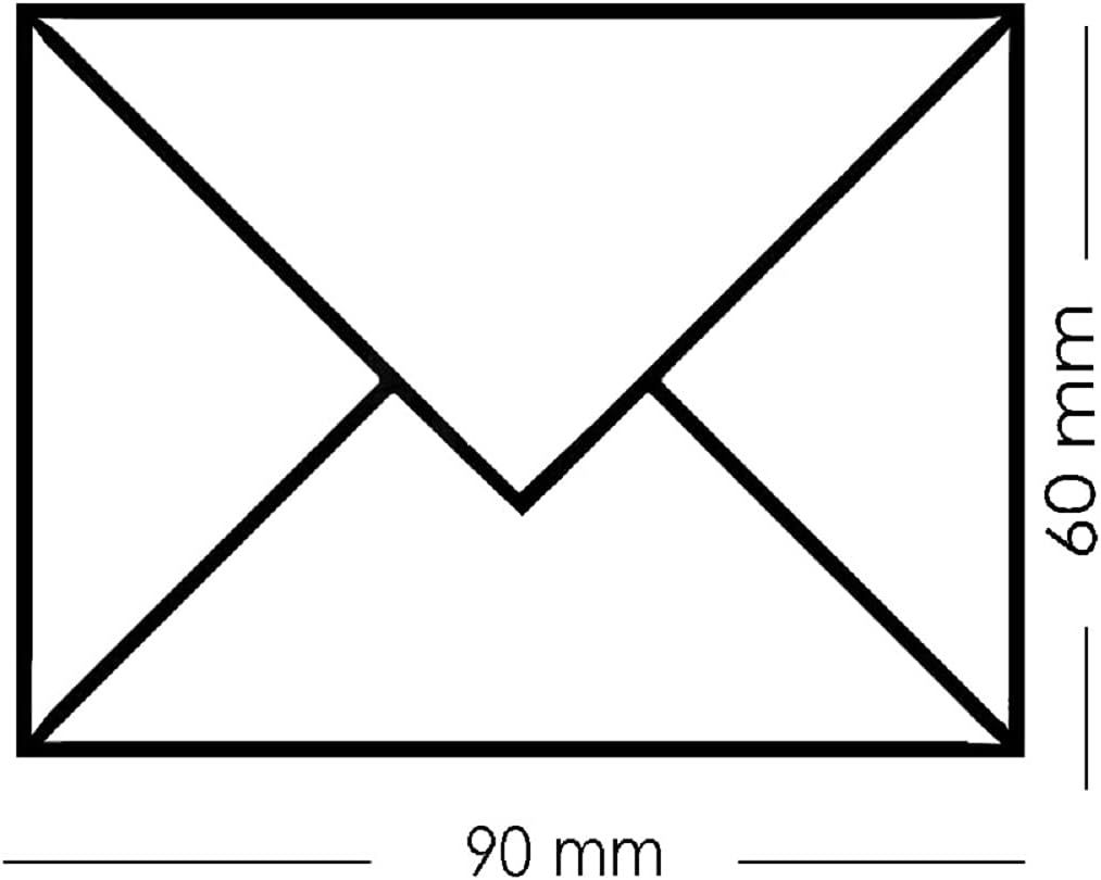 Mini Umschläge 60x90 mm für Visitenkarten in der Farbe Zartgelb 250 Umschläge 250 05 Zartgelb, 250 0