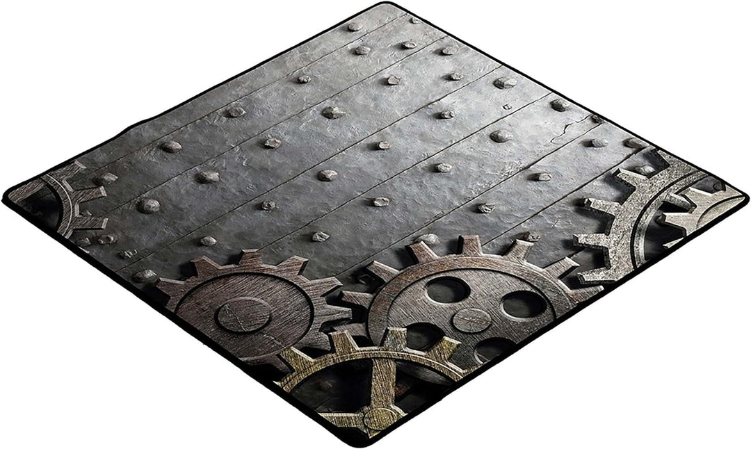 Immersion Spielunterlage, Schreibtischunterlage, Allzweckmatte, Motiv: Rusty Gear, 76x76cm 2009766