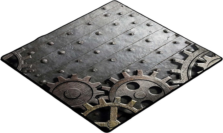 Immersion Spielunterlage, Schreibtischunterlage, Allzweckmatte, Motiv: Rusty Gear, 76x76cm 2009766