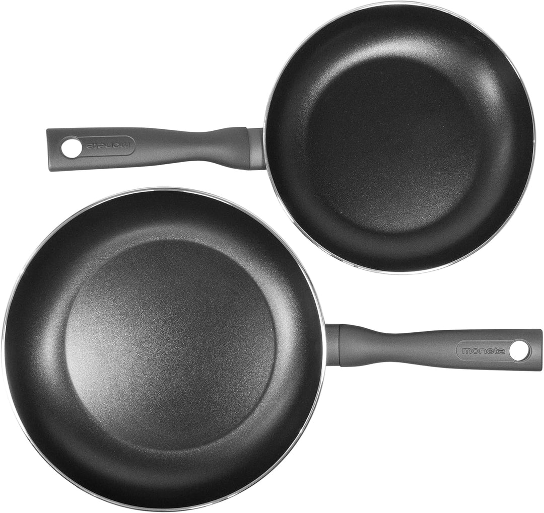 Moneta Eden Pfannen-Set, 24 – 28 cm, aus recyceltem Aluminium, hergestellt in Italien.