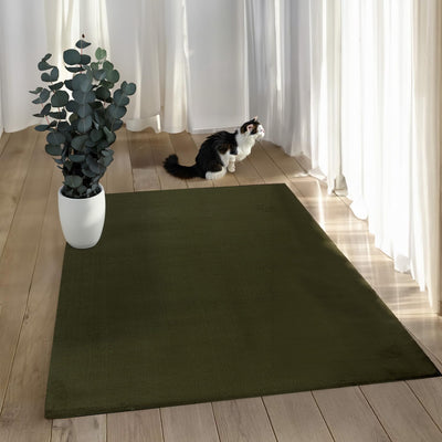 payé Teppich Wohnzimmer Hochflor - 200x290cm - Grün - Super Soft Kuschelweich Flauschig Modern Einfa