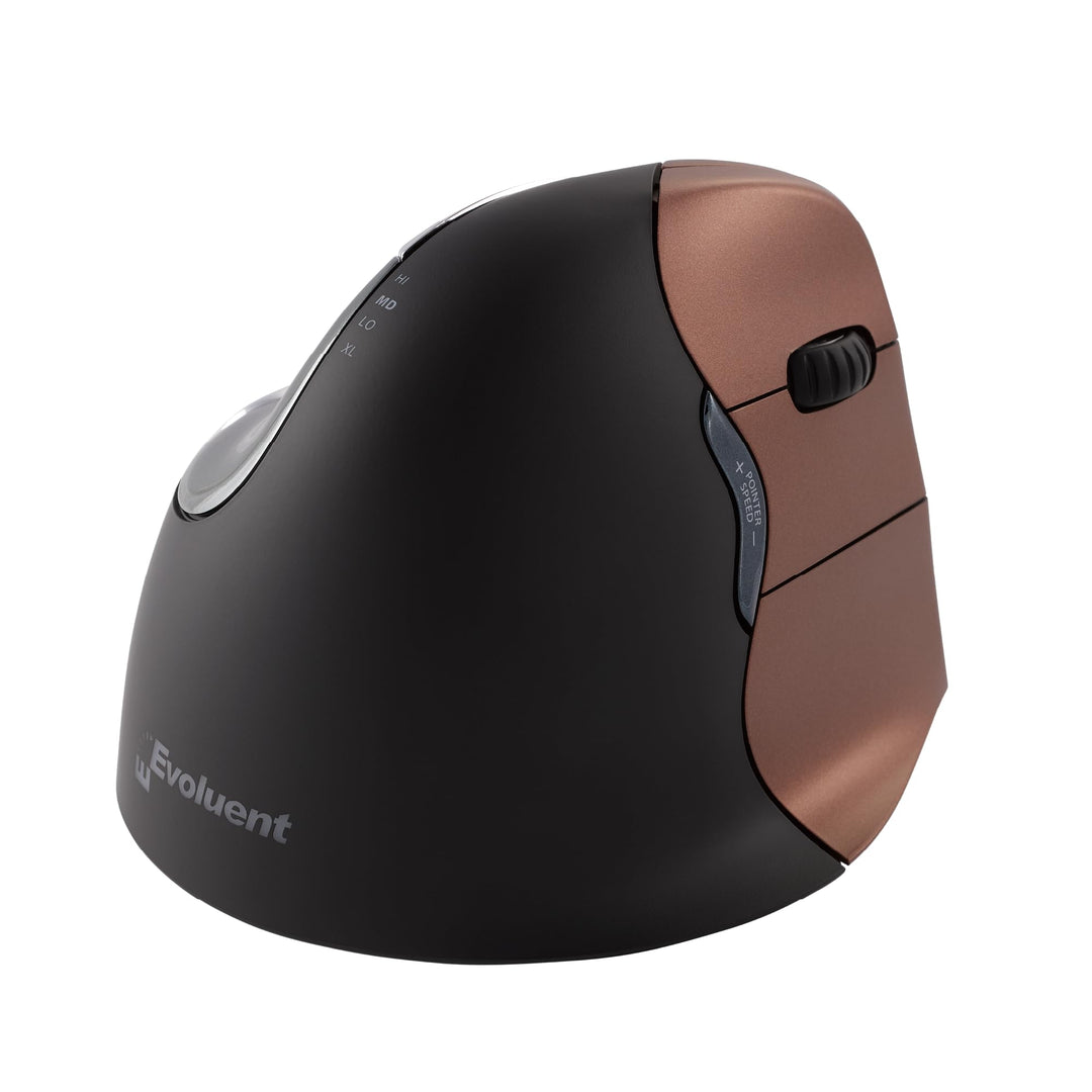 Evoluent Vertical Mouse 4 Small Wireless, VM4SW, Schwarz Single
